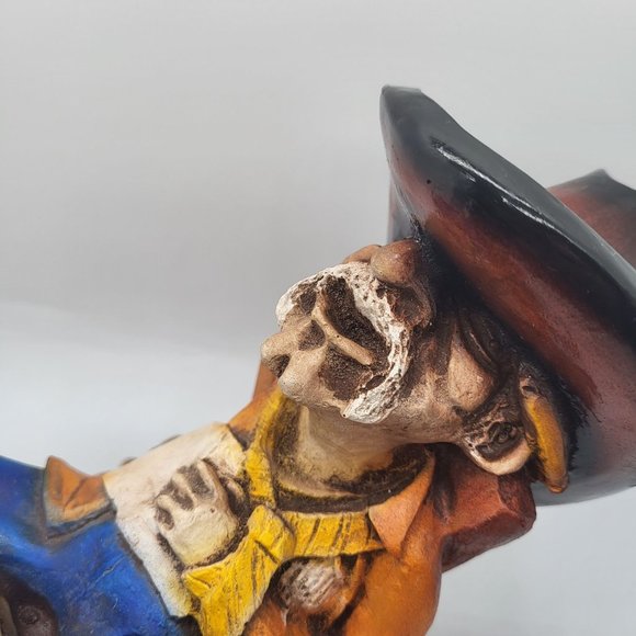 Vintage 1988 THE BOSS Sleeping Cowboy Resin Desk Figurine - Picture 2 of 6
